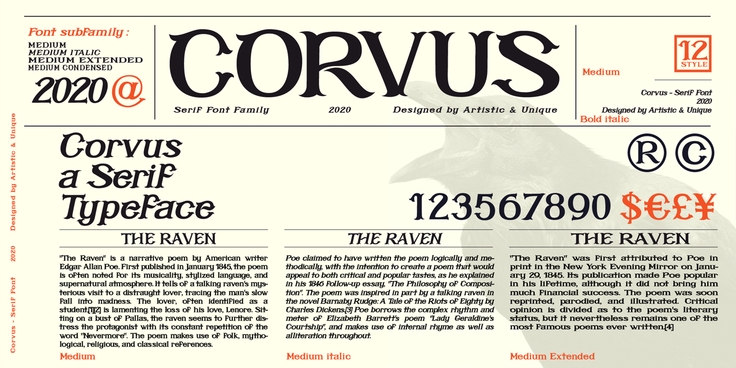 Example font Corvus #10
